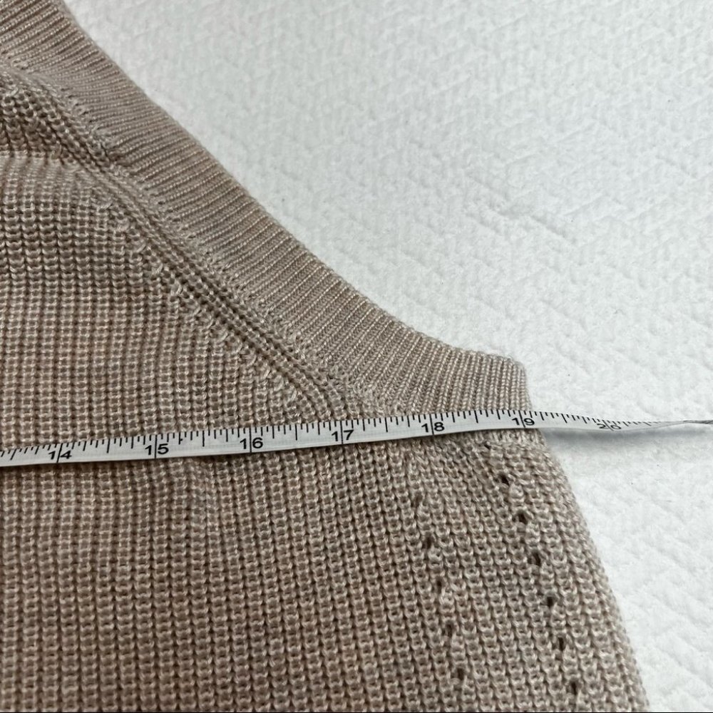 ♥️SOLD♥️Gentle Fawn Jasper Halter Neck Ribbed Strappy Crochet Top Cream Size L - Picture 7 of 10